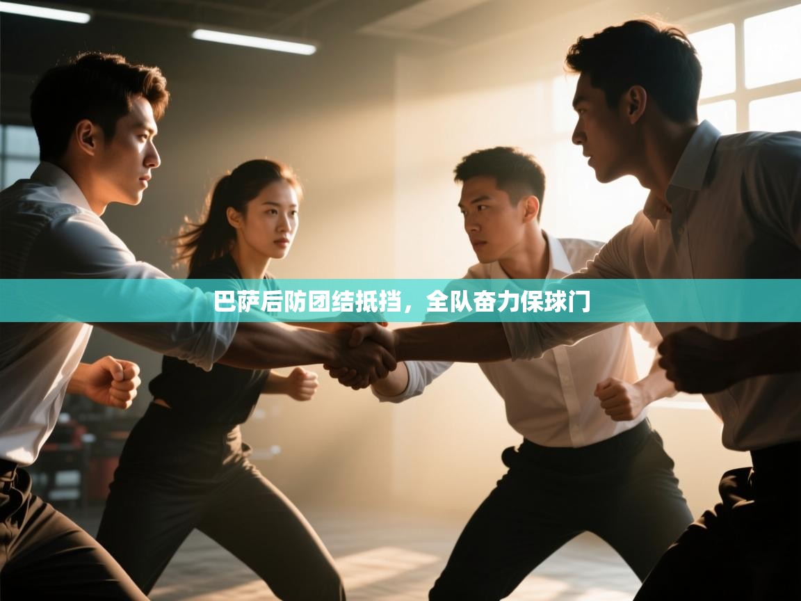 巴萨后防团结抵挡，全队奋力保球门  第2张